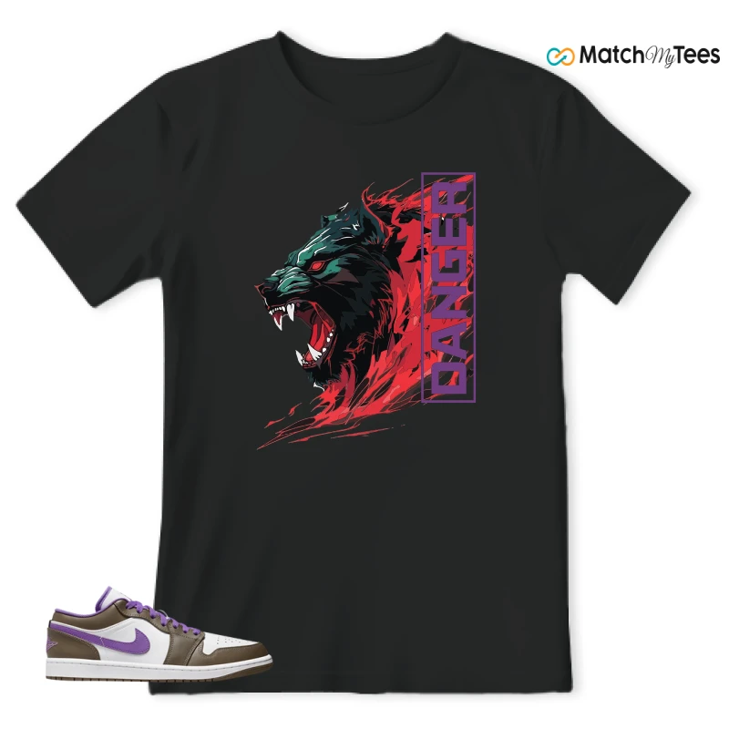 NIKE JORDAN 1 LOW PURPLE MOCHA SNEAKER Matching Tees t-shirt