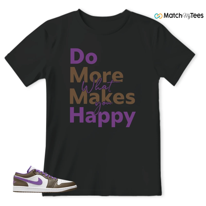 NIKE JORDAN 1 LOW PURPLE MOCHA SNEAKER Matching Tees t-shirt