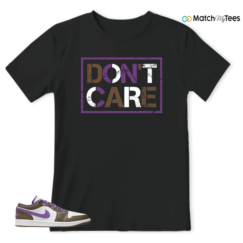 NIKE JORDAN 1 LOW PURPLE MOCHA SNEAKER Matching Tees t-shirt
