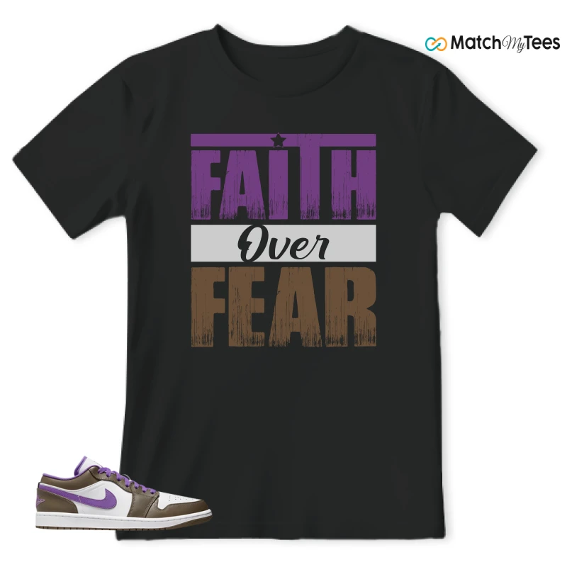 NIKE JORDAN 1 LOW PURPLE MOCHA SNEAKER Matching Tees t-shirt