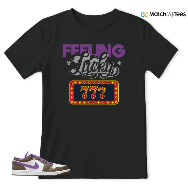 NIKE JORDAN 1 LOW PURPLE MOCHA SNEAKER Matching Tees t-shirt