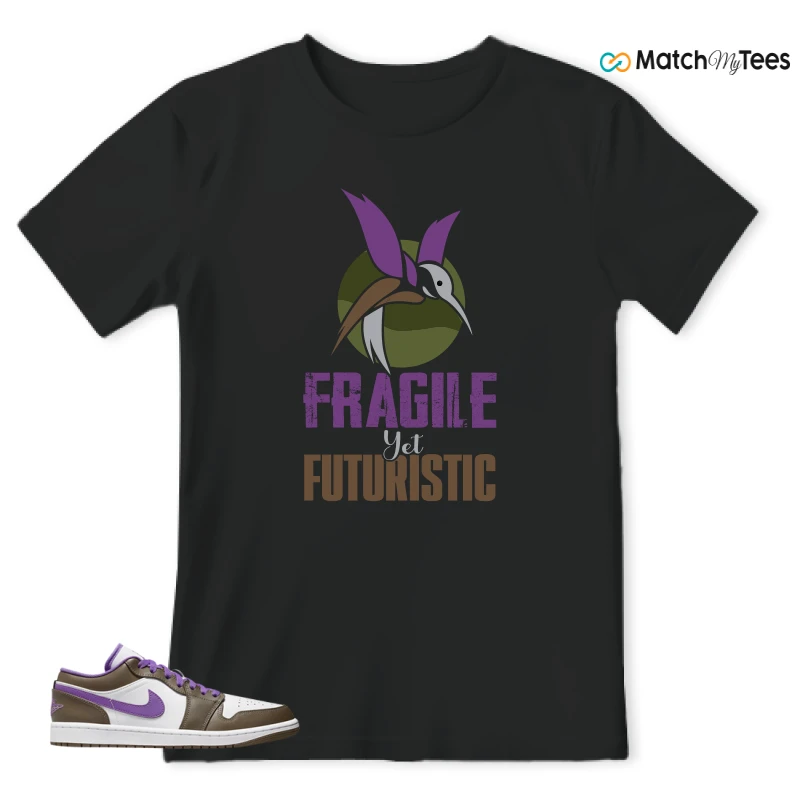NIKE JORDAN 1 LOW PURPLE MOCHA SNEAKER Matching Tees t-shirt
