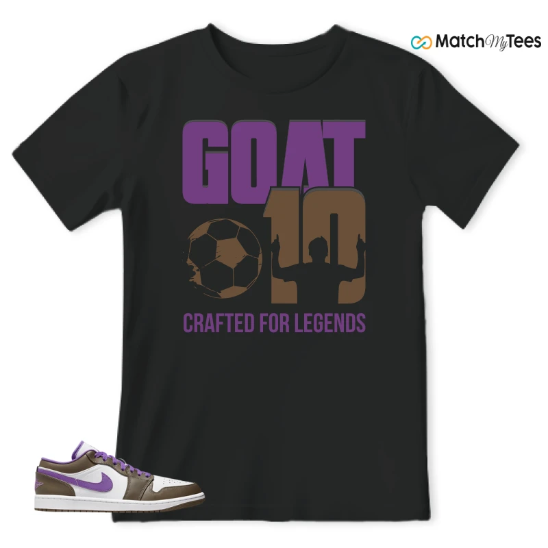 NIKE JORDAN 1 LOW PURPLE MOCHA SNEAKER Matching Tees t-shirt