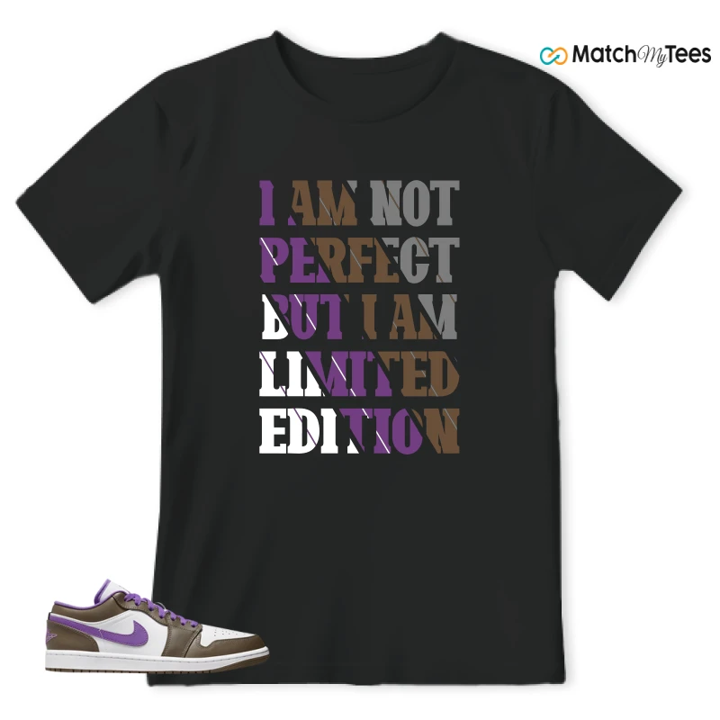 I Am Not Perfect Black matching T-shirt T-shirt