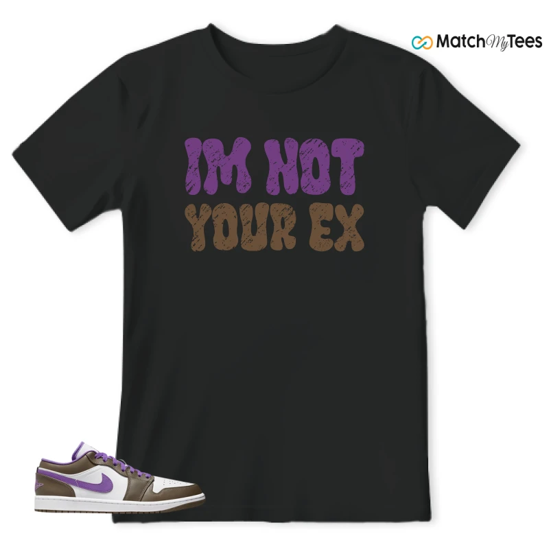 NIKE JORDAN 1 LOW PURPLE MOCHA SNEAKER Matching Tees t-shirt