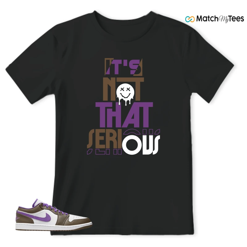NIKE JORDAN 1 LOW PURPLE MOCHA SNEAKER Matching Tees t-shirt