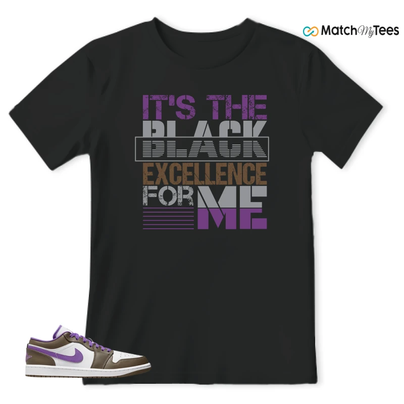 NIKE JORDAN 1 LOW PURPLE MOCHA SNEAKER Matching Tees t-shirt