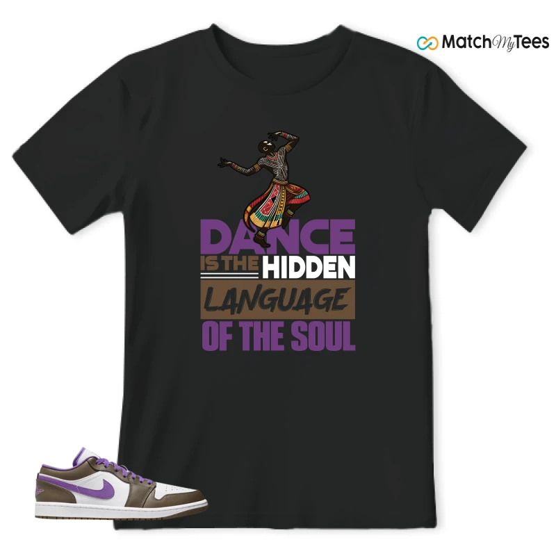 NIKE JORDAN 1 LOW PURPLE MOCHA SNEAKER Matching Tees t-shirt