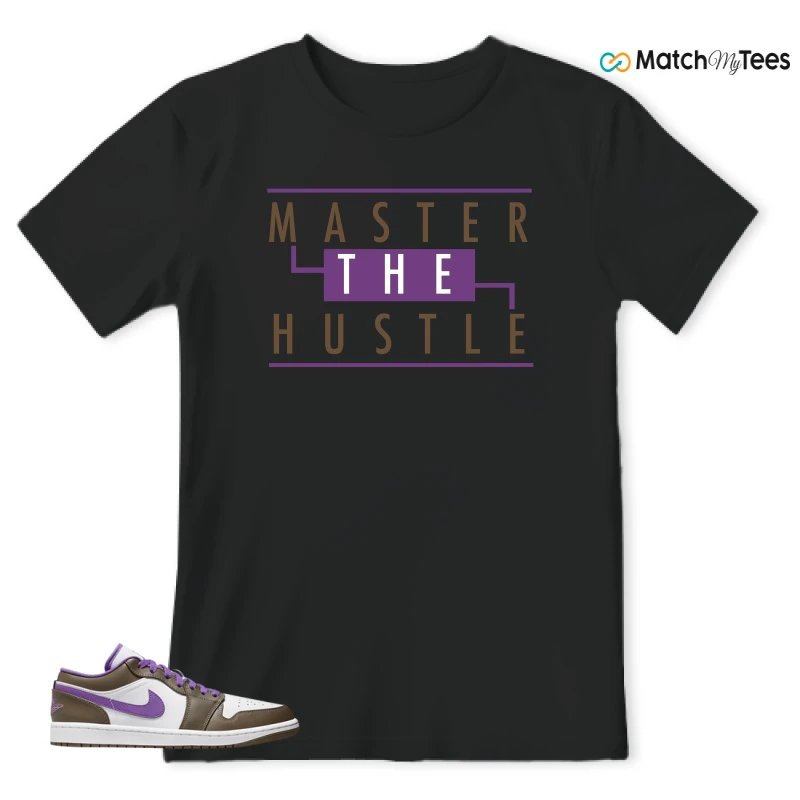 NIKE JORDAN 1 LOW PURPLE MOCHA SNEAKER Matching Tees t-shirt