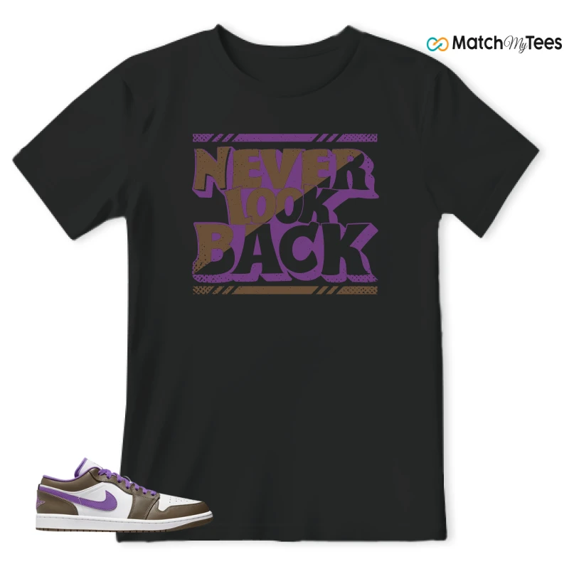 NIKE JORDAN 1 LOW PURPLE MOCHA SNEAKER Matching Tees t-shirt