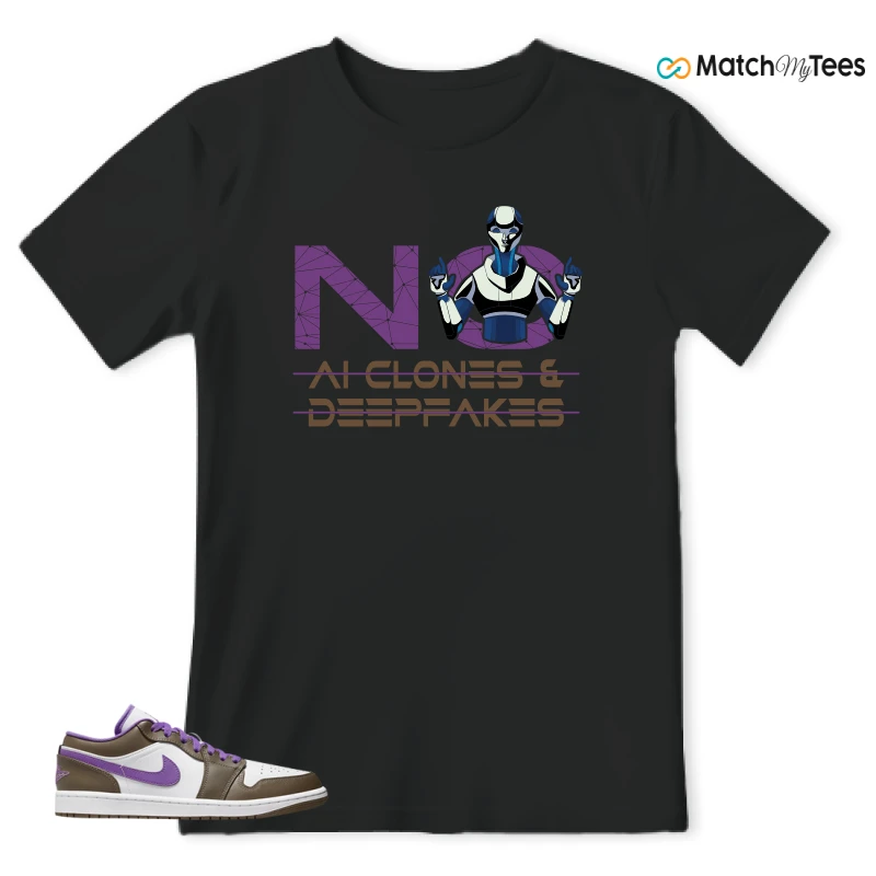 NIKE JORDAN 1 LOW PURPLE MOCHA SNEAKER Matching Tees t-shirt