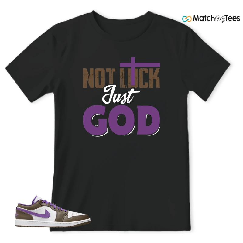 NIKE JORDAN 1 LOW PURPLE MOCHA SNEAKER Matching Tees t-shirt