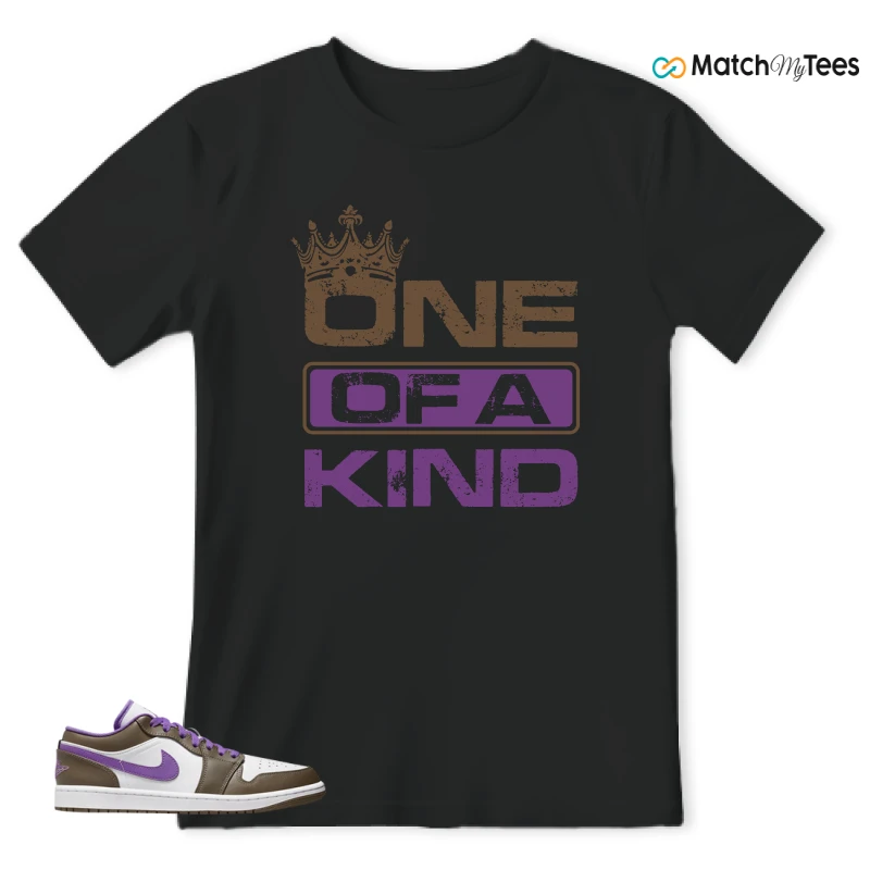 NIKE JORDAN 1 LOW PURPLE MOCHA SNEAKER Matching Tees t-shirt