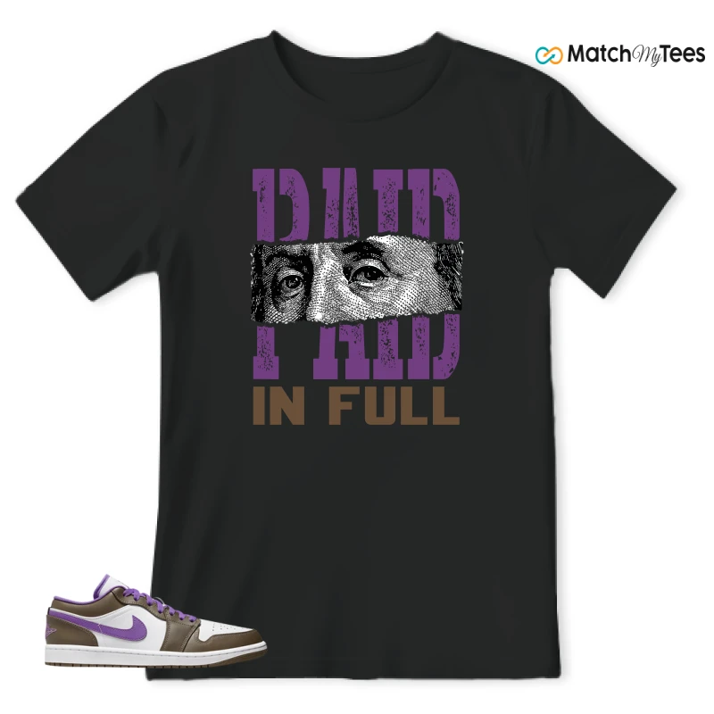 Paid In Full Black matching T-shirt T-shirt