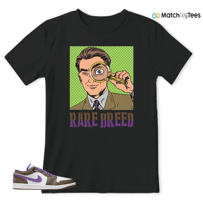 NIKE JORDAN 1 LOW PURPLE MOCHA SNEAKER Matching Tees t-shirt