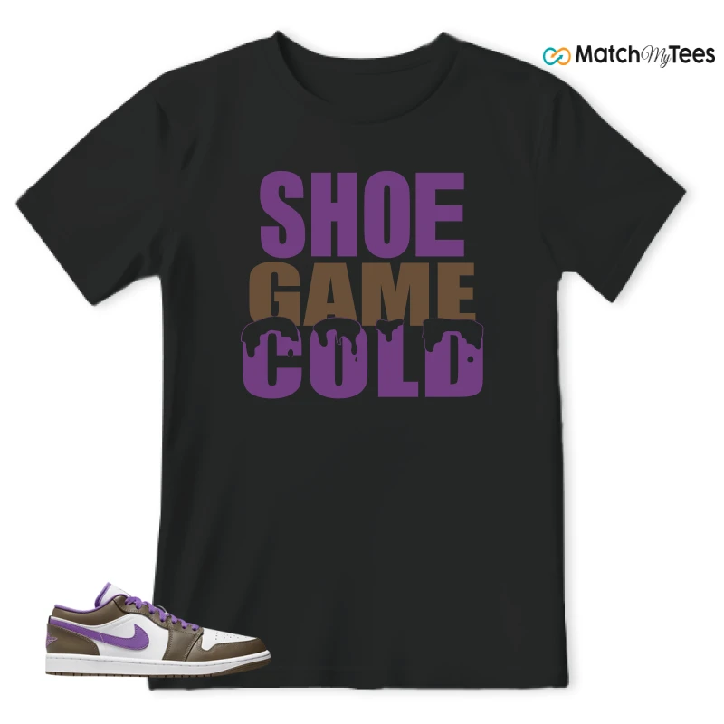 Shoe Game Cold Black matching T-shirt T-shirt
