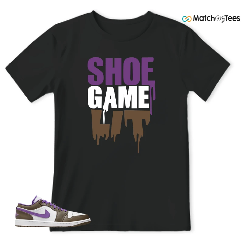 Shoe Game Lit Black matching T-shirt T-shirt
