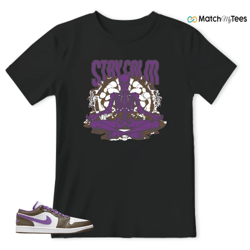 Stay Calm2 Black matching T-shirt T-shirt