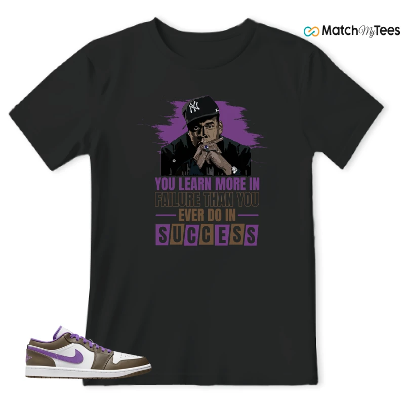 NIKE JORDAN 1 LOW PURPLE MOCHA SNEAKER Matching Tees t-shirt