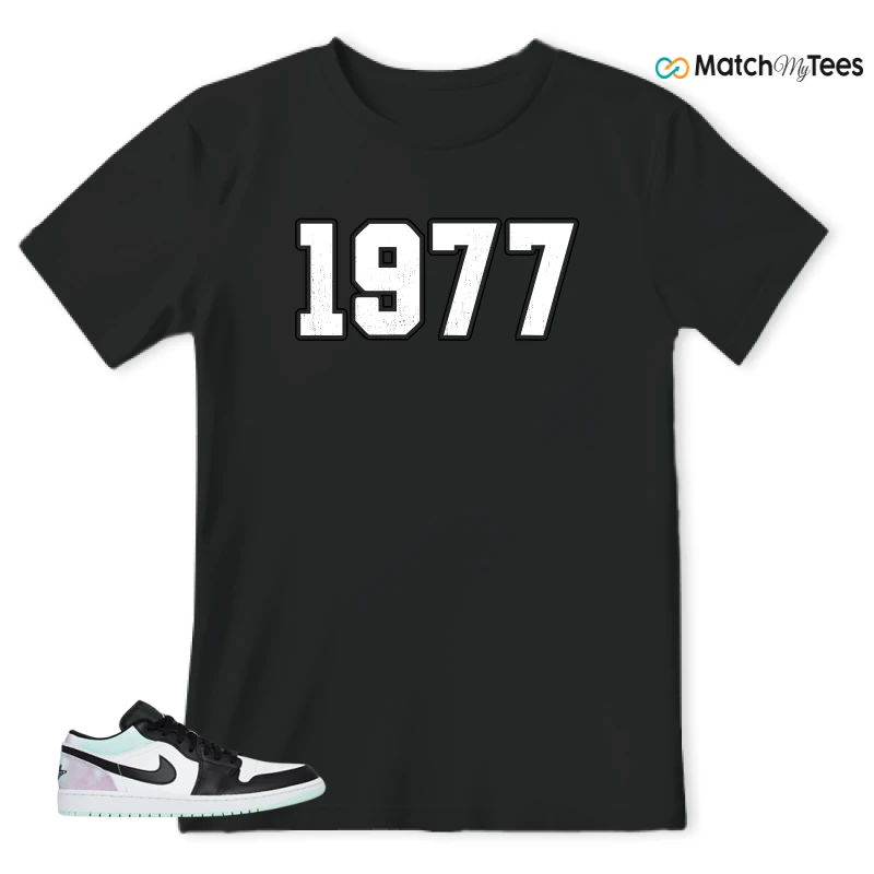 NIKE JORDAN 1 LOW TIE-DYE SNEAKER Matching Tees t-shirt