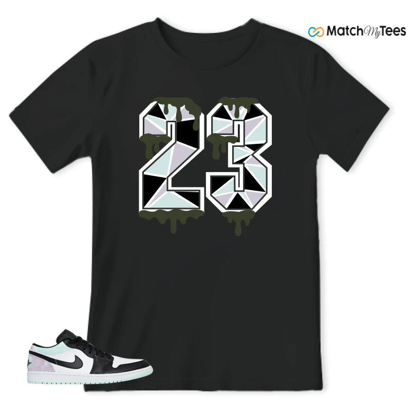 NIKE JORDAN 1 LOW TIE-DYE SNEAKER Matching Tees t-shirt