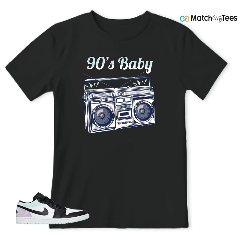 NIKE JORDAN 1 LOW TIE-DYE SNEAKER Matching Tees t-shirt
