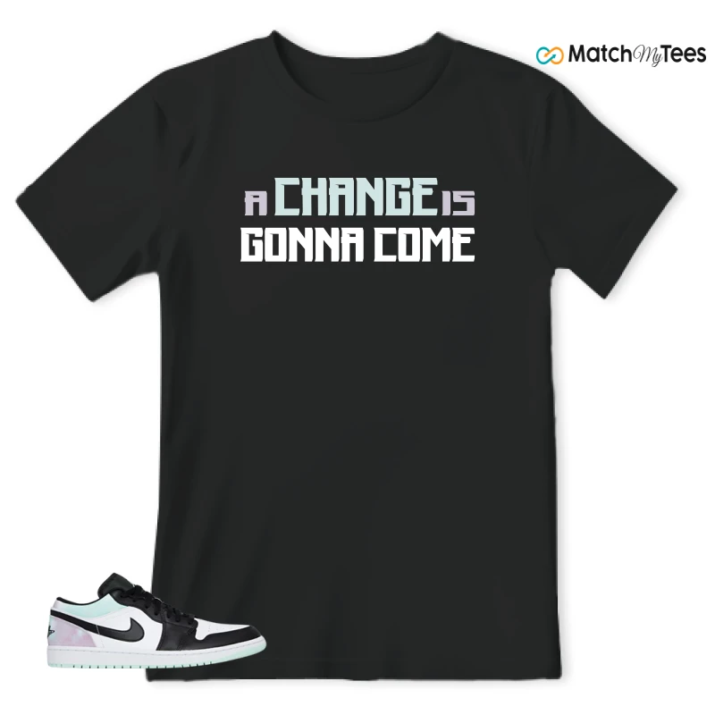 NIKE JORDAN 1 LOW TIE-DYE SNEAKER Matching Tees t-shirt