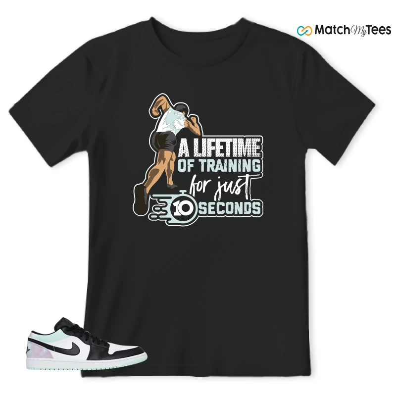 NIKE JORDAN 1 LOW TIE-DYE SNEAKER Matching Tees t-shirt