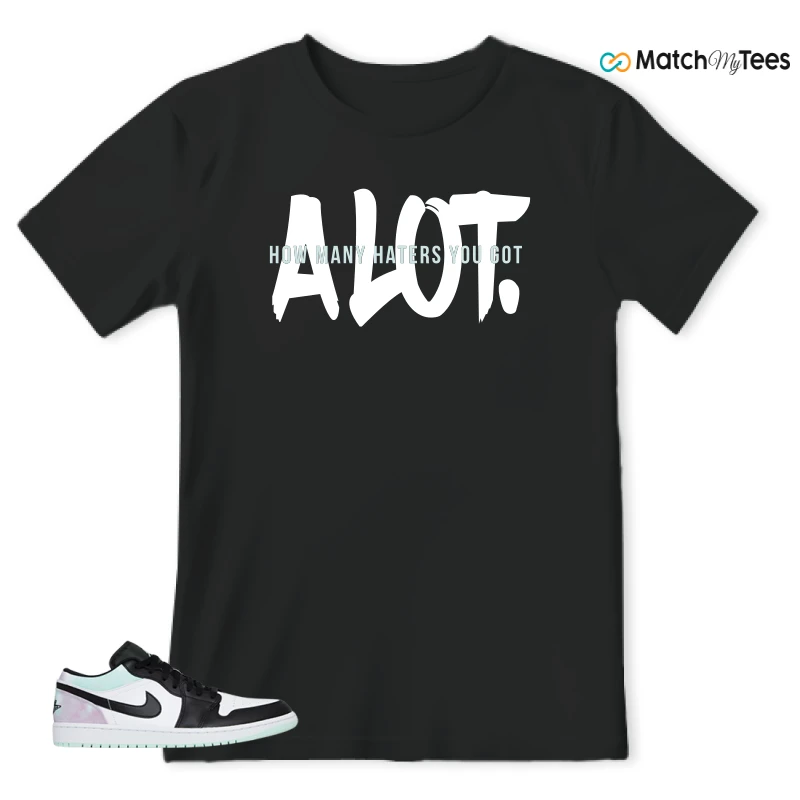 NIKE JORDAN 1 LOW TIE-DYE SNEAKER Matching Tees t-shirt