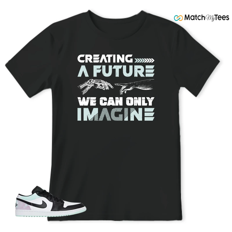 NIKE JORDAN 1 LOW TIE-DYE SNEAKER Matching Tees t-shirt
