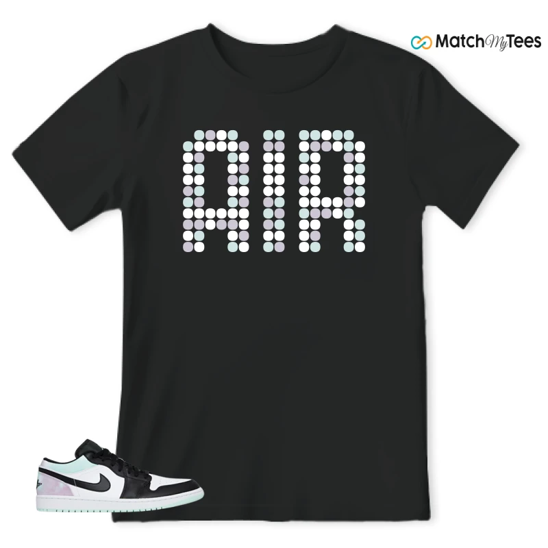NIKE JORDAN 1 LOW TIE-DYE SNEAKER Matching Tees t-shirt