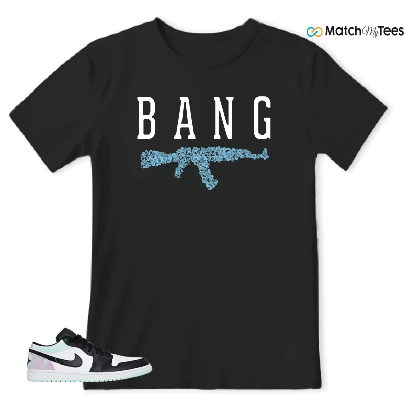 NIKE JORDAN 1 LOW TIE-DYE SNEAKER Matching Tees t-shirt