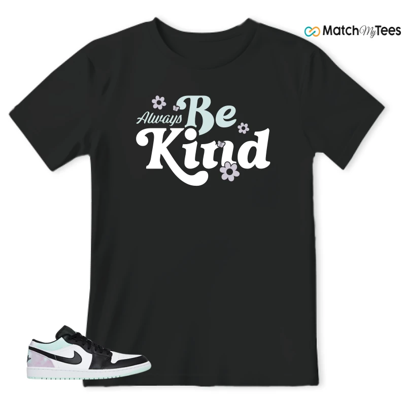 NIKE JORDAN 1 LOW TIE-DYE SNEAKER Matching Tees t-shirt