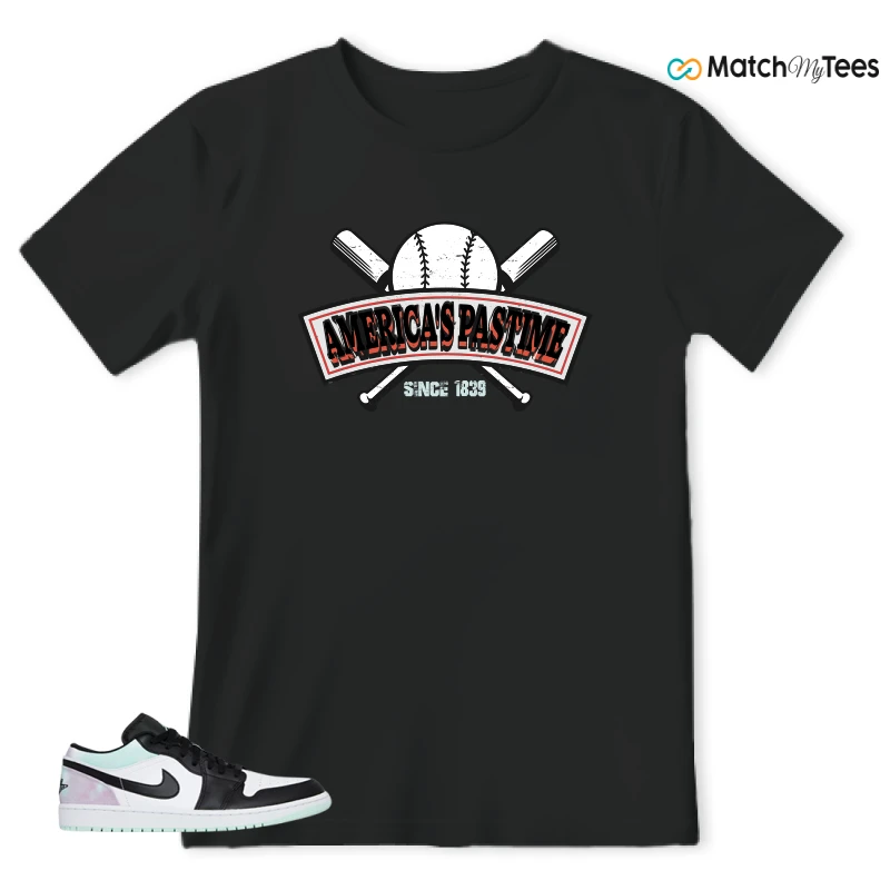 NIKE JORDAN 1 LOW TIE-DYE SNEAKER Matching Tees t-shirt