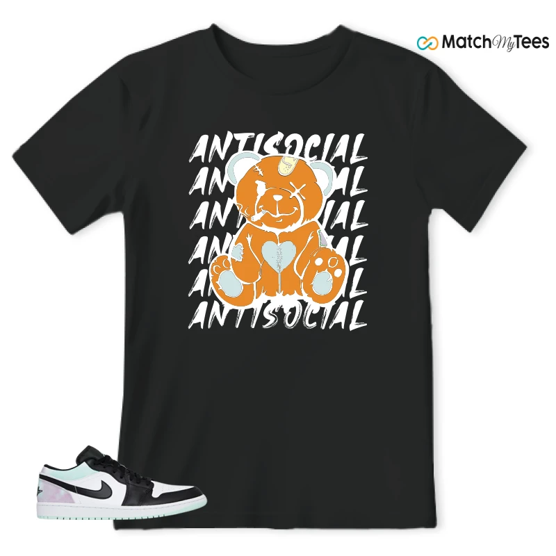 NIKE JORDAN 1 LOW TIE-DYE SNEAKER Matching Tees t-shirt