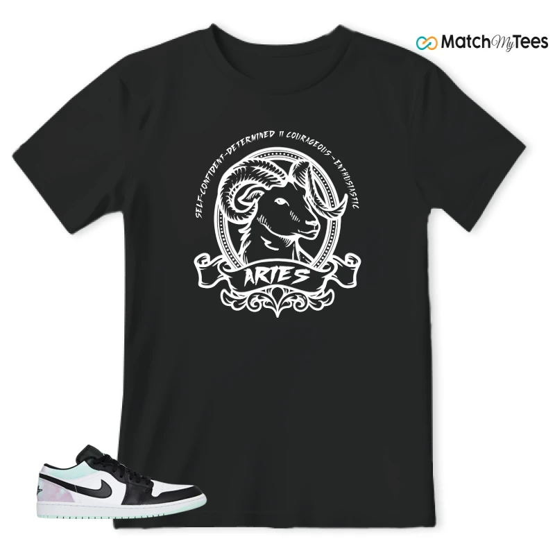 NIKE JORDAN 1 LOW TIE-DYE SNEAKER Matching Tees t-shirt