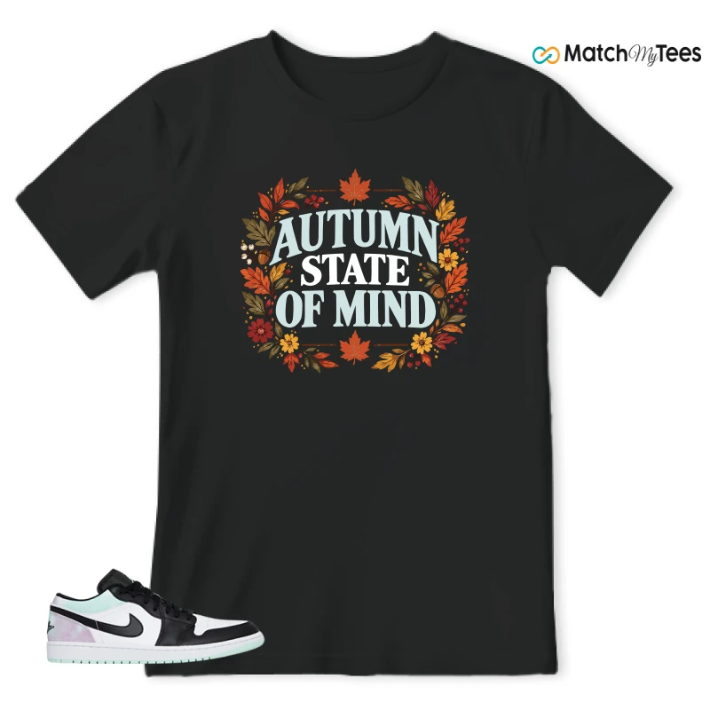 Autum State Of Mind Black matching T-shirt T-shirt