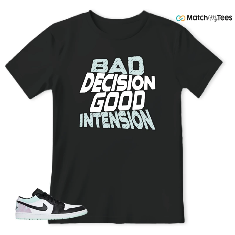 NIKE JORDAN 1 LOW TIE-DYE SNEAKER Matching Tees t-shirt