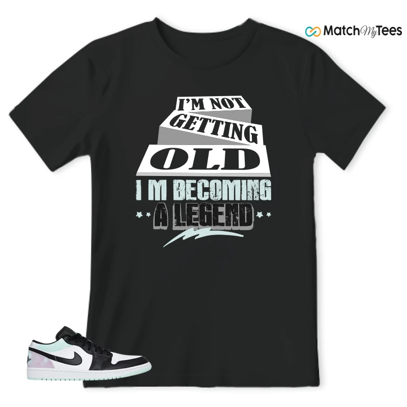 NIKE JORDAN 1 LOW TIE-DYE SNEAKER Matching Tees t-shirt