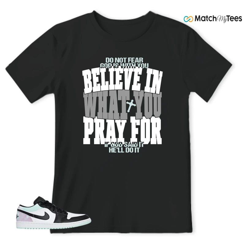 NIKE JORDAN 1 LOW TIE-DYE SNEAKER Matching Tees t-shirt