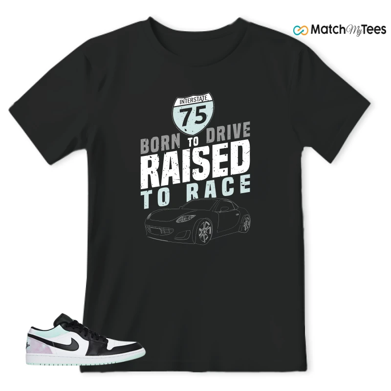 NIKE JORDAN 1 LOW TIE-DYE SNEAKER Matching Tees t-shirt