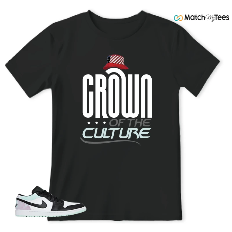 NIKE JORDAN 1 LOW TIE-DYE SNEAKER Matching Tees t-shirt