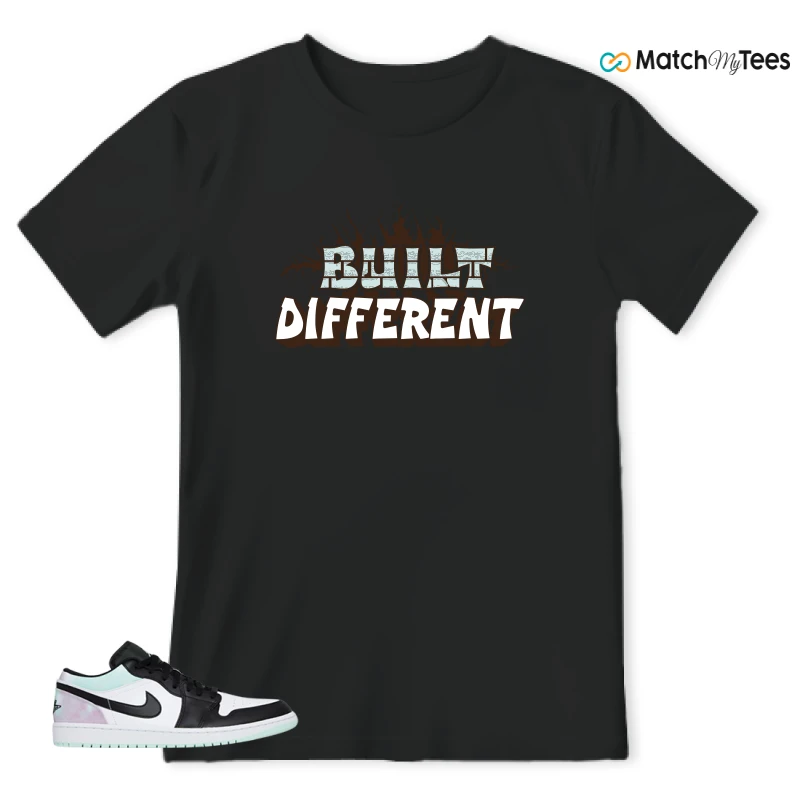 NIKE JORDAN 1 LOW TIE-DYE SNEAKER Matching Tees t-shirt
