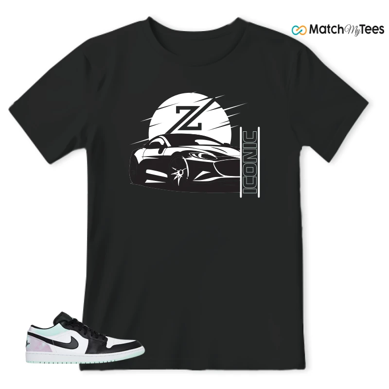 NIKE JORDAN 1 LOW TIE-DYE SNEAKER Matching Tees t-shirt