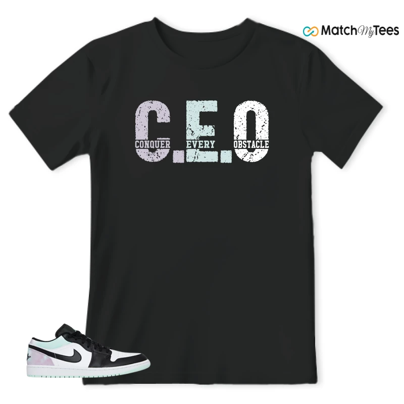 NIKE JORDAN 1 LOW TIE-DYE SNEAKER Matching Tees t-shirt