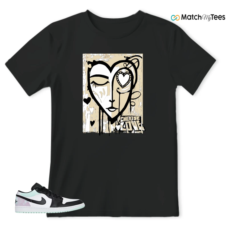 Choose Love Main Black matching T-shirt T-shirt