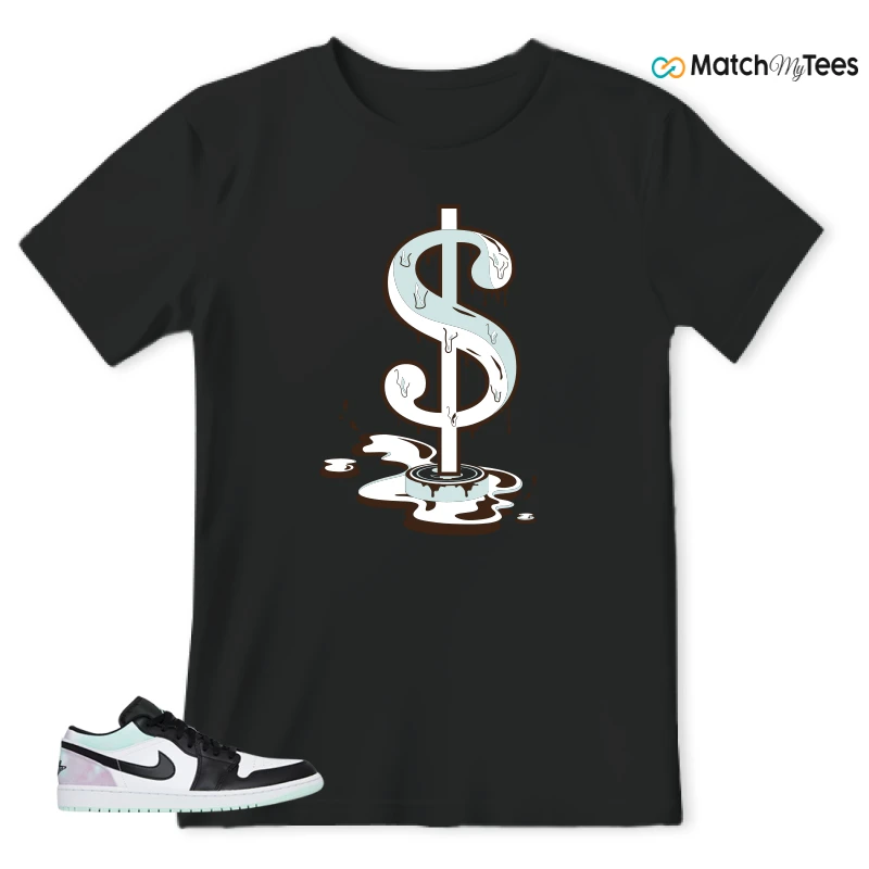 NIKE JORDAN 1 LOW TIE-DYE SNEAKER Matching Tees t-shirt
