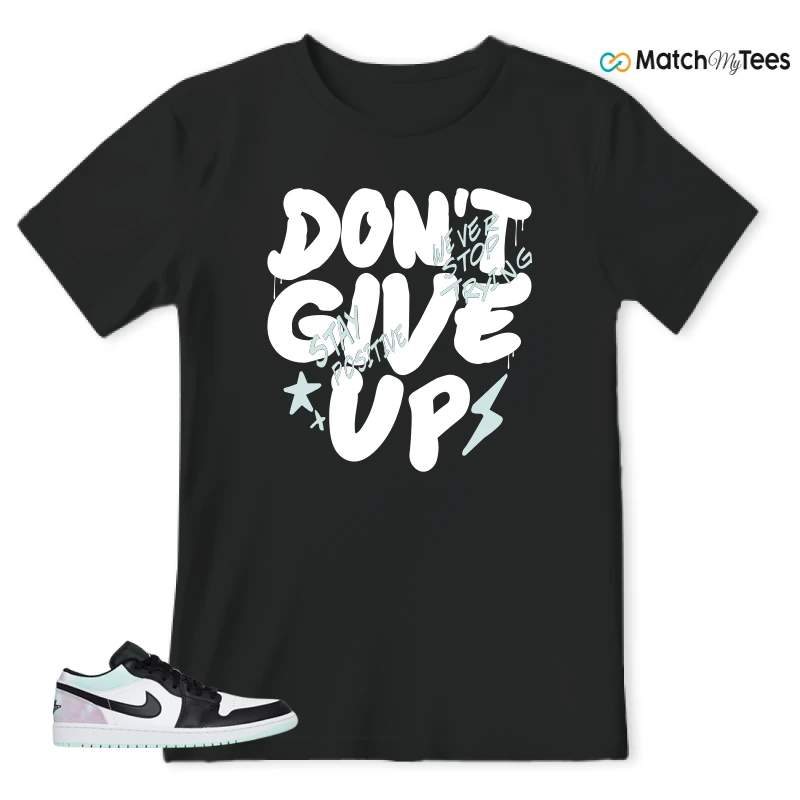 NIKE JORDAN 1 LOW TIE-DYE SNEAKER Matching Tees t-shirt
