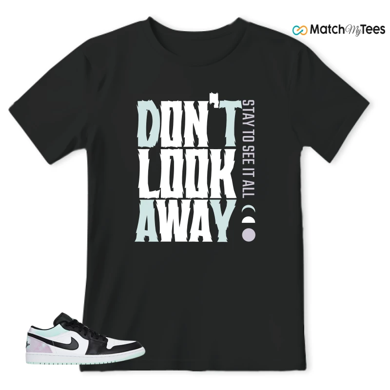 NIKE JORDAN 1 LOW TIE-DYE SNEAKER Matching Tees t-shirt