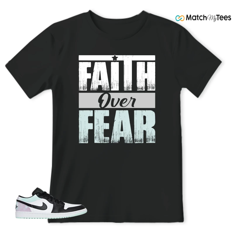 NIKE JORDAN 1 LOW TIE-DYE SNEAKER Matching Tees t-shirt